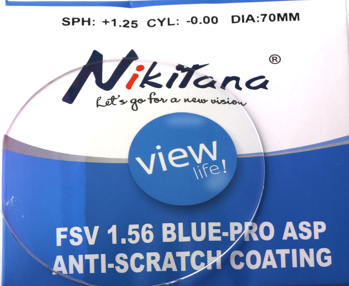 ЛИНЗА АСФЕРИКА NIKITANA 1.56 BLUE-PRO 70MM