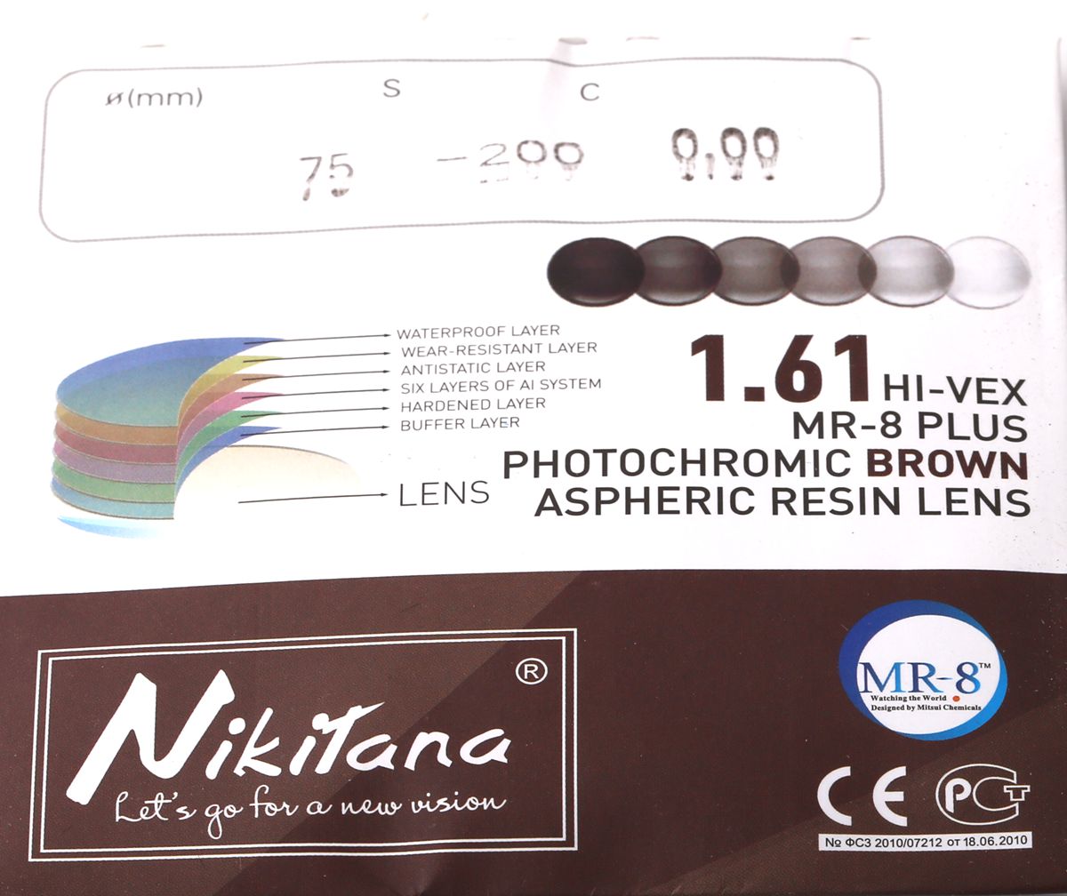 №51 1.61 XTRActive MR-8 Фотохром коричневый